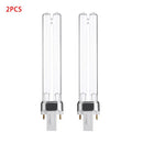 2PCS 9W G23 Base Aquarium Fish Tank UV Sterilizer Purifier Bulbs Germicidal Ultraviolet Replacement Light Bulbs