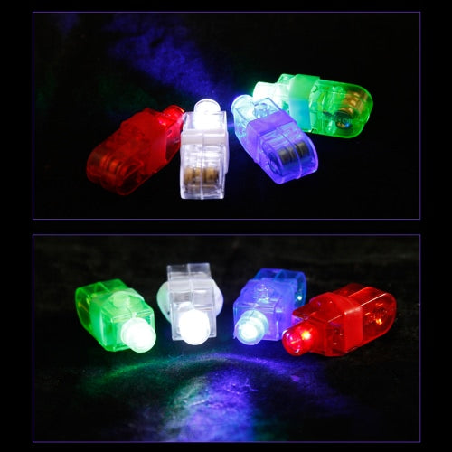 2016 Popular LED Finger Lights Laser Flashing Ring Light Beam Colourful Torch Light Glow Lamps Concert Decorative Props Children's Toy Party Supplies 20/40/100pcs