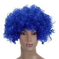 Festnight Adult Colorful Clown Afro Wig Curly Hair Halloween Masquerade Cosplay Costume Football Fans Wig