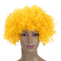 Festnight Adult Colorful Clown Afro Wig Curly Hair Halloween Masquerade Cosplay Costume Football Fans Wig