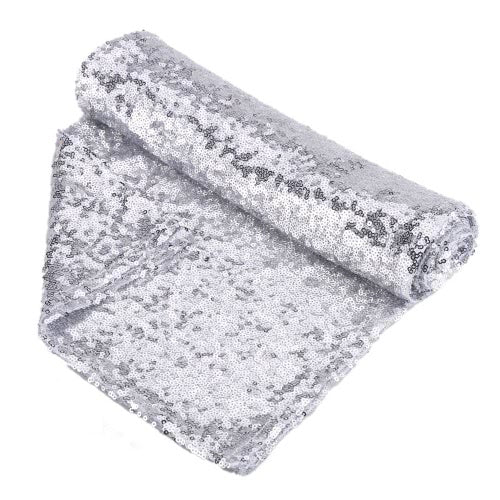 30 * 275cm / 1 * 9ft Sparkly Glitz Sequin Table Runner for Festive Celebrations Event Wedding Party