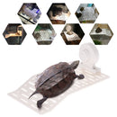 Aquarium Tank Turtle Basking Platform Dock Floating Amphibian Turtle Pier Topper Basking Island Terrace W/ Suction Cup