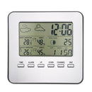 Multi-functional Wireless Weather Station Clock LCD Digital Indoor Outdoor Thermometer Hygrometer Calendar Alarm Moon Phase Display