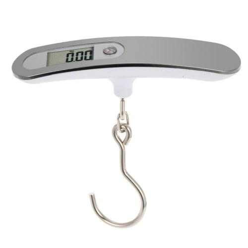 Portable 50KG/10g Digital Luggage Scale LCD Electronic Hanging Pocket Scale Weight Balance Data Hold Tare Function Auto Power Off