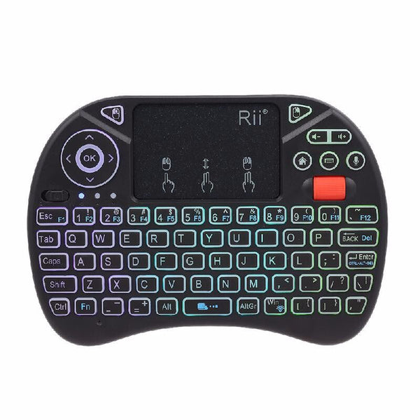 H18 2.4GHz Premium Wireless Keyboard Full Touchpad - Blue