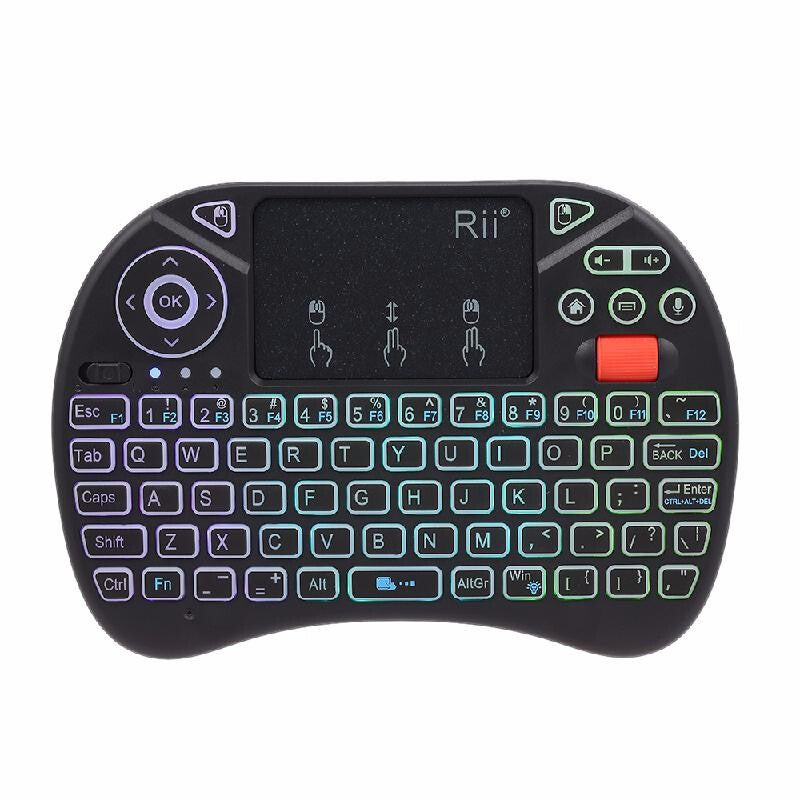 H18 2.4GHz Premium Wireless Keyboard Full Touchpad - Blue