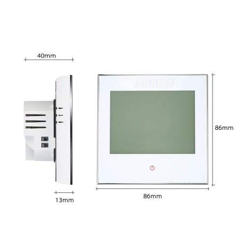 Anself 3A 110~240V Water Heating Thermostat with Touch Screen LCD Display 7-Day Programmable Room Temperature Controller Home Improvement Product