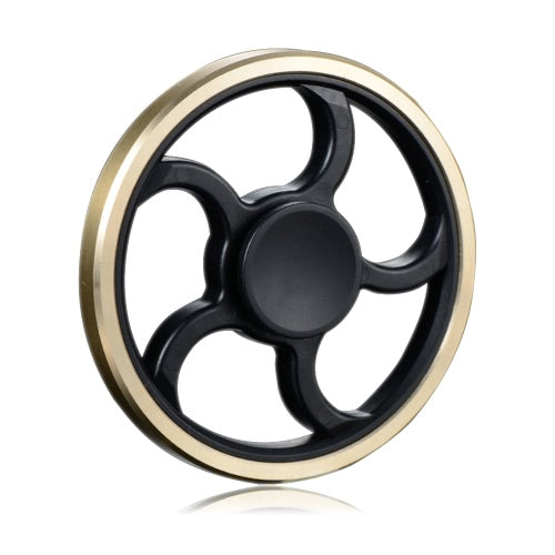 Steering Wheel Shaped New Style Mini Round Hand Finger Spinner Fidget EDC Widget Focus Toy for Killing Time Relieve Stress Anxiety ADHD Boredom High Speed