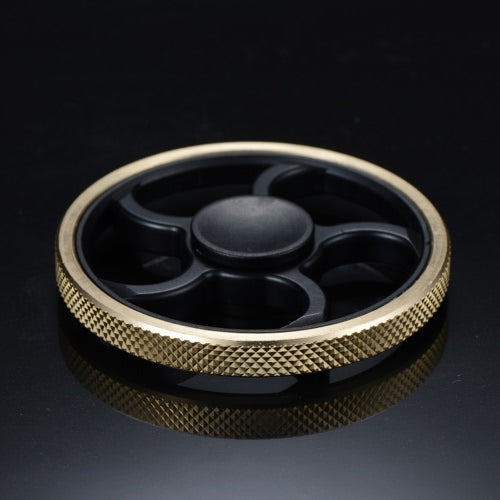 Steering Wheel Shaped New Style Mini Round Hand Finger Spinner Fidget EDC Widget Focus Toy for Killing Time Relieve Stress Anxiety ADHD Boredom High Speed