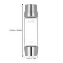 450ml Large Capacity Hydrogen Rich Water Bottle High Quality Simple Transparent Water Glass with Lid Portable BPA-free Business Nice Water Glass Cup with Cleaning Brush