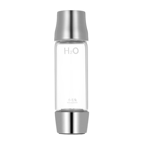 450ml Large Capacity Hydrogen Rich Water Bottle High Quality Simple Transparent Water Glass with Lid Portable BPA-free Business Nice Water Glass Cup with Cleaning Brush