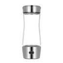 350ml Large Capacity Hydrogen Rich Water Bottle High Quality Transparent Water Glass with Lid Portable BPA-free High-end Business Nice Water Glass Cup with Cleaning Brush