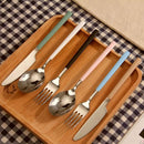 Anself High-end Flatware Fork Western Tableware Stainless Steel Good Quality Steak Fork