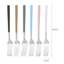 Anself High-end Flatware Fork Western Tableware Stainless Steel Good Quality Steak Fork