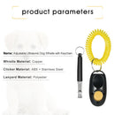 New Pet Dog Training Adjustable Whistle Ultrasonic Dog Whistle with Keychain for Dog Pet Clicker Silent Dogs Bark Control Lanyard Dog Cat Training Kit