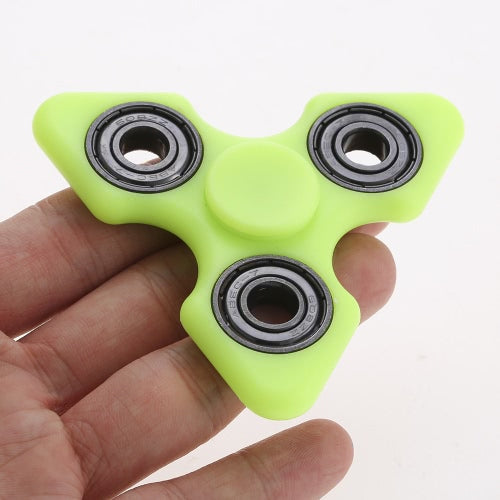 Tri Fidget Hand Finger Spinner Spin Widget Focus Toy EDC Pocket Desktoy Triangle Gift for ADHD Children Adults Luminous Glowing In The Dark Relieve Stress Anxiety