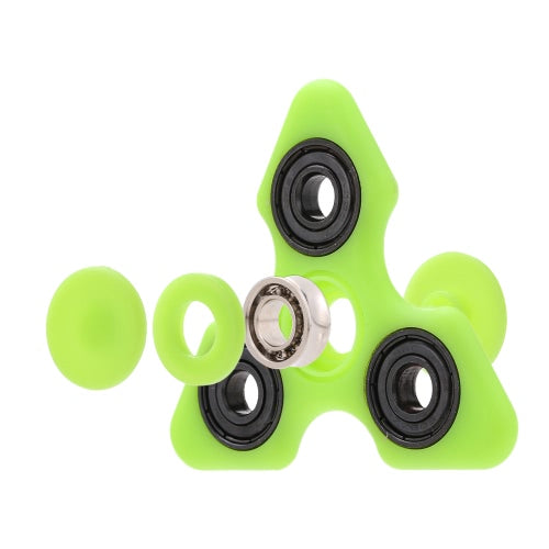 لعبة Tri Fidget Hand Finger Spinner Spin Widget Focus Toy EDC Pocket Desktoy مثلث هدية للأطفال المصابين باضطراب فرط الحركة ونقص الانتباه والبالغين، مضيئة متوهجة في الظلام وتخفف من القلق والتوتر