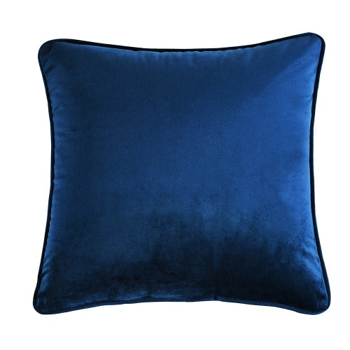 18"*18" Simple Style Solid Color Throw Pillow Case Soft Cushion Cover Sofa Chair Bed Decorative Square Pillow Cover 45*45cm Pillow Sham with Hidden Zipper Closure--Black