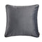 18"*18" Simple Style Solid Color Throw Pillow Case Soft Cushion Cover Sofa Chair Bed Decorative Square Pillow Cover 45*45cm Pillow Sham with Hidden Zipper Closure--Black