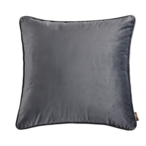 18"*18" Simple Style Solid Color Throw Pillow Case Soft Cushion Cover Sofa Chair Bed Decorative Square Pillow Cover 45*45cm Pillow Sham with Hidden Zipper Closure--Black