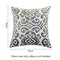 18"*18" Flower Totem Pattern Throw Pillow Case Well-made Soft Cushion Cover Sofa Chair Bed Decorative Square Pillow Cover 45*45cm Pillow Sham with Hidden Zipper Closure