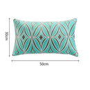 12"*20" Rhombic Pattern Throw Pillow Case Soft Cushion Cover Sofa Chair Decorative Pillow Cover 30*50cm Pillow Sham with Hidden Zipper Closure