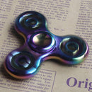 EDC Tri Fidget Hand Spinner Focus ADHD Autism Finger Toy Gyro New Desk Pocket Toy Colorful Zinc Alloy