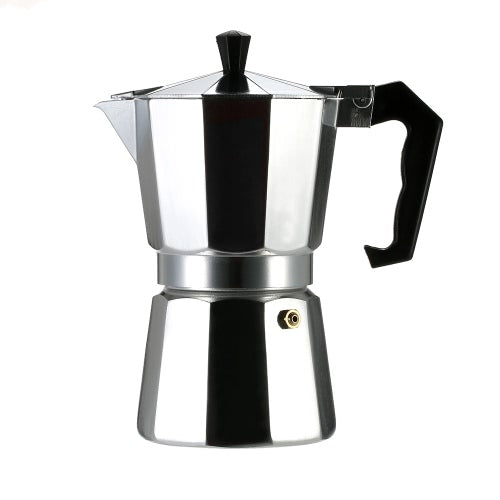 3-Cup Aluminum Espresso Percolator Coffee Stovetop Maker Mocha Pot for Use on Gas or Electric Stove