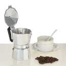 3-Cup Aluminum Espresso Percolator Coffee Stovetop Maker Mocha Pot for Use on Gas or Electric Stove