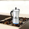 3-Cup Aluminum Espresso Percolator Coffee Stovetop Maker Mocha Pot for Use on Gas or Electric Stove