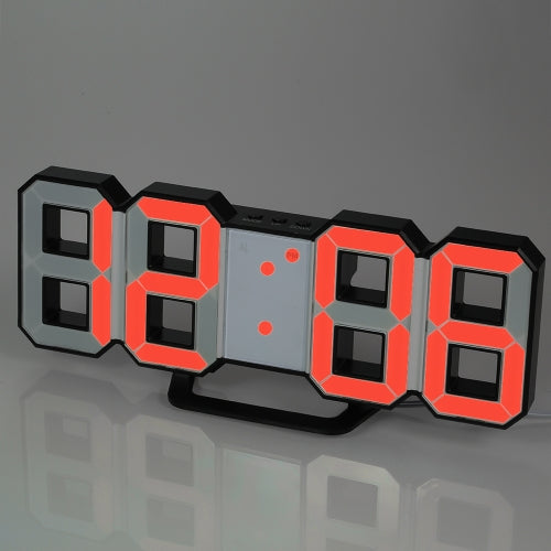 Multifunctional Large LED Digital Wall Clock 12H/24H Time Display With Alarm and Snooze Function Adjustable Luminance