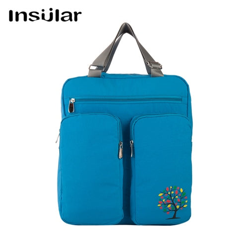 Insular Large Capacity Multi-functional Mommy Bag Excellent Water Resistance Nappy Bag Baby Diaper Bag Backpack Organizer with Stroller Straps Changing Pad Wet Bag for Mom