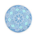 150cm Diameter Round Indian Mandala Beach Towel Wall Hanging Tapestry Mat Picnic Blanket Beach Shawl with Fringe Tassels for Holiday Travel