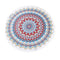 150cm Diameter Round Indian Mandala Beach Towel Wall Hanging Tapestry Mat Picnic Blanket Beach Shawl with Fringe Tassels for Holiday Travel