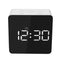 Digital LED Mirror Clock 12H/24H Alarm and Snooze Function °C/°F Indoor Thermometer Adjustable LED Luminance