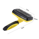 Pet Self Cleaning Slicker Brush Grooming Brush Tools for Cats Dogs with Long/Short Fur Stainless Steel Gently Removes Loose Hair