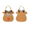 5pcs/set Christmas Candy Bags Gift Wrap Pocekts Bags X'mas Decorations Ornaments--Reindeer