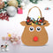 5pcs/set Christmas Candy Bags Gift Wrap Pocekts Bags X'mas Decorations Ornaments--Reindeer