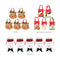 5pcs/set Christmas Candy Bags Gift Wrap Pocekts Bags X'mas Decorations Ornaments--Reindeer