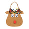 5pcs/set Christmas Candy Bags Gift Wrap Pocekts Bags X'mas Decorations Ornaments--Reindeer