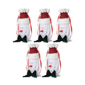 5pcs/set Christmas Candy Bags Gift Wrap Pocekts Bags X'mas Decorations Ornaments--Reindeer