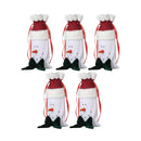 5pcs/set Christmas Candy Bags Gift Wrap Pocekts Bags X'mas Decorations Ornaments--Reindeer