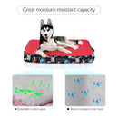 Portable Inflatable Large Pet Dogs Cats Pad Mat Bed with Removable Washable Comfortable Cloth Cover Pillow Water-filled & Air-filled Cooling Warm Suit for any Season 104 * 69 * 13cm / 41 * 27 * 5in