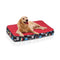 Portable Inflatable Large Pet Dogs Cats Pad Mat Bed with Removable Washable Comfortable Cloth Cover Pillow Water-filled & Air-filled Cooling Warm Suit for any Season 104 * 69 * 13cm / 41 * 27 * 5in