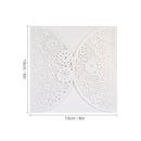 20pcs/set White Wedding Invitation Cards Kit Pearl Paper Laser Cut Hollow Invitation Cards for Wedding Birthday Party Anniversary