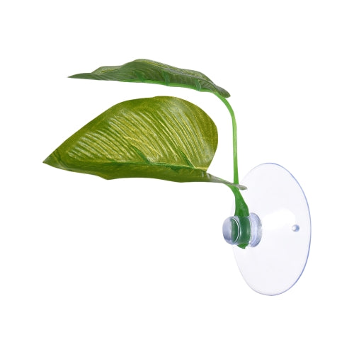 Artificial Plant Leaf Betta Hammock Fish Rest Bed Tropical Saltwater Fish Aquariums Supplies Including 2 Leaves