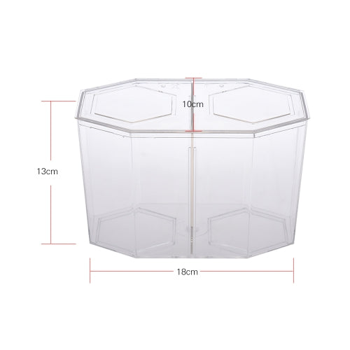 Small Fish Tank Aquarium Betta Box Breeder House with Divider Acrylic Transparent