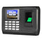 Biometric Fingerprint Password Attendance Machine Employee Checking-in Recorder 2.4 inch TFT LCD Screen DC 5V Time Attendance Clock