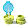 Baby Straw Lid Portable Converts to Bottle Snap Cap Infant Spill-proof Straw with Cap for   Toddles Babies