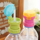 Baby Straw Lid Portable Converts to Bottle Snap Cap Infant Spill-proof Straw with Cap for   Toddles Babies